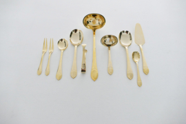 SBS Solingen - Gold Plated Cutlery Canteen - 70-piece/12-pax. - "Royal Empire" - Germany, 1990's
