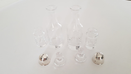 Christofle - Silver plated condiment set - Vertigo collection - designed by Andrée Putman