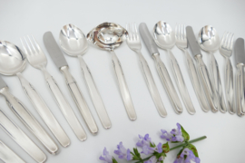 Verzilverde bestekset - 19-delig/6-persoons - Bergisch, Solingen 100 - Duitsland, jaren 1960