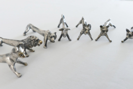 A set of 12 Art Deco knife rests in the shape of animals - Germany, c. 1920-1935