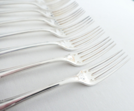 Christofle - Malmaison - 10 silver plated Dinner forks