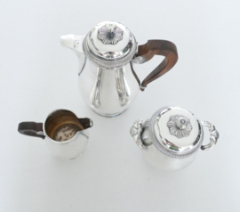 Christofle, Gallia - Silver-plated 3-piece Tea Set - France, 1935-1975