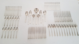 WMF - Silver plated Cutlery canteen - Chippendale style - 81-piece/12-pax. - Germany, mid-20th century
