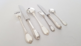 Silver Plated Cutlery in Louis XIV-style - 72-piece/12-pax - presumably Belgian or German-