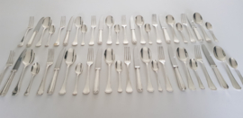 A Silver Plated Art Deco set of Cutlery - 48-piece/12-pax.