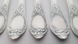 Silver plated cutlery in Louis XV/Rococo-style - 84-piece/12-pax. - Germany, c. 1950