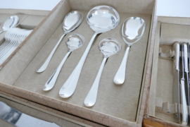 Gero, Zeist - Silver Plated Art Deco Cutlery Canteen - design Jan Eisenloeffel - 73-piece/10-pax. - the Netherlands, 1929-1953