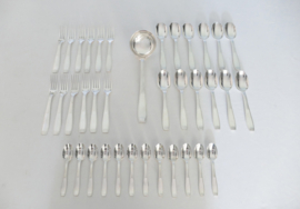 Christofle/Manufacture de L'Alfenide - Silver Plated Dinner Cutlery - Cirta collection - 37-piece/12-pax. - France, c. 1950