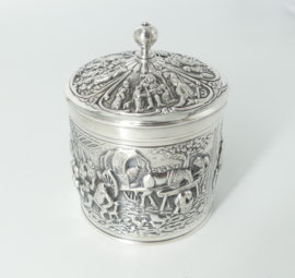 Nostalgic Old-Dutch Tea Caddy - H.Hooikaas for Douwe Egberts - the Netherlands, 1960s
