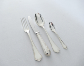 Orfevrerie Ercuis - Silver Plated Cutlery Set - "Contours" collection - 24-piece/6-pax. - New, in original packaging