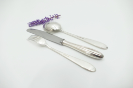 Silver Plated Dessert Cutlery - P3 Chantal - 18-piece/6-pax. - Keltum , van Kempen & Begeer