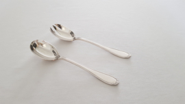 Silver-Plated Salad Servers - Orfevrerie Elldee - Paris, mid-20th century