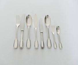 Orfevrerie Wiskemann - Silver Plated Cutlery Caneen - Empire-style - 90-piece/12-pax. - Belgium, 1924-1950