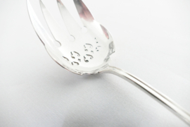 Antique Christofle Salad Servers - Canaux Laurier - France, c. 1890