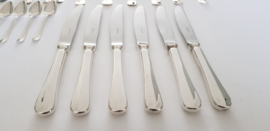 Silver plated cutlery in model Hollands Glad (Révérence) - 6-pax. / 58-pieces - Gero Zilvium 100, the Netherlands 1973-1985