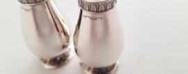 Christofle - A set of silverplated Salt & Pepper shakers - Malmaison