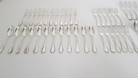 Christofle - Silver-plated set of cutlery - Perles collection - (Pearl) - 60-piece / 12-pax. - France, 1935-1983