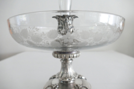 Antique Silver Plated Fruit and Flower Stand - c. 1880 - Napoleon III-style - Adolphe Boulenger - Paris, c. 1880