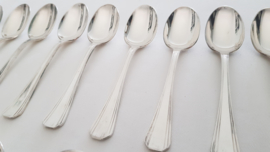 Christofle - Silver plated Art Deco Diner Cutlery - Boreal collection - 36-piece/12-pax.  - France, c. 1935-1983