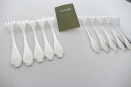 Christofle - Pompadour - Set of 10 Fish forks