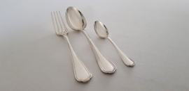Christofle - Silver plated cutlery canteen for 12 persons - Spatours - 37-piece/12-pax. - France, mid-20th century