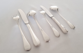 Gero, Zeist - Silver plated Cutlery Canteen - Hollands Glad (Révérence) - 40-piece/6-pax. - The Netherlands, 1973-1985