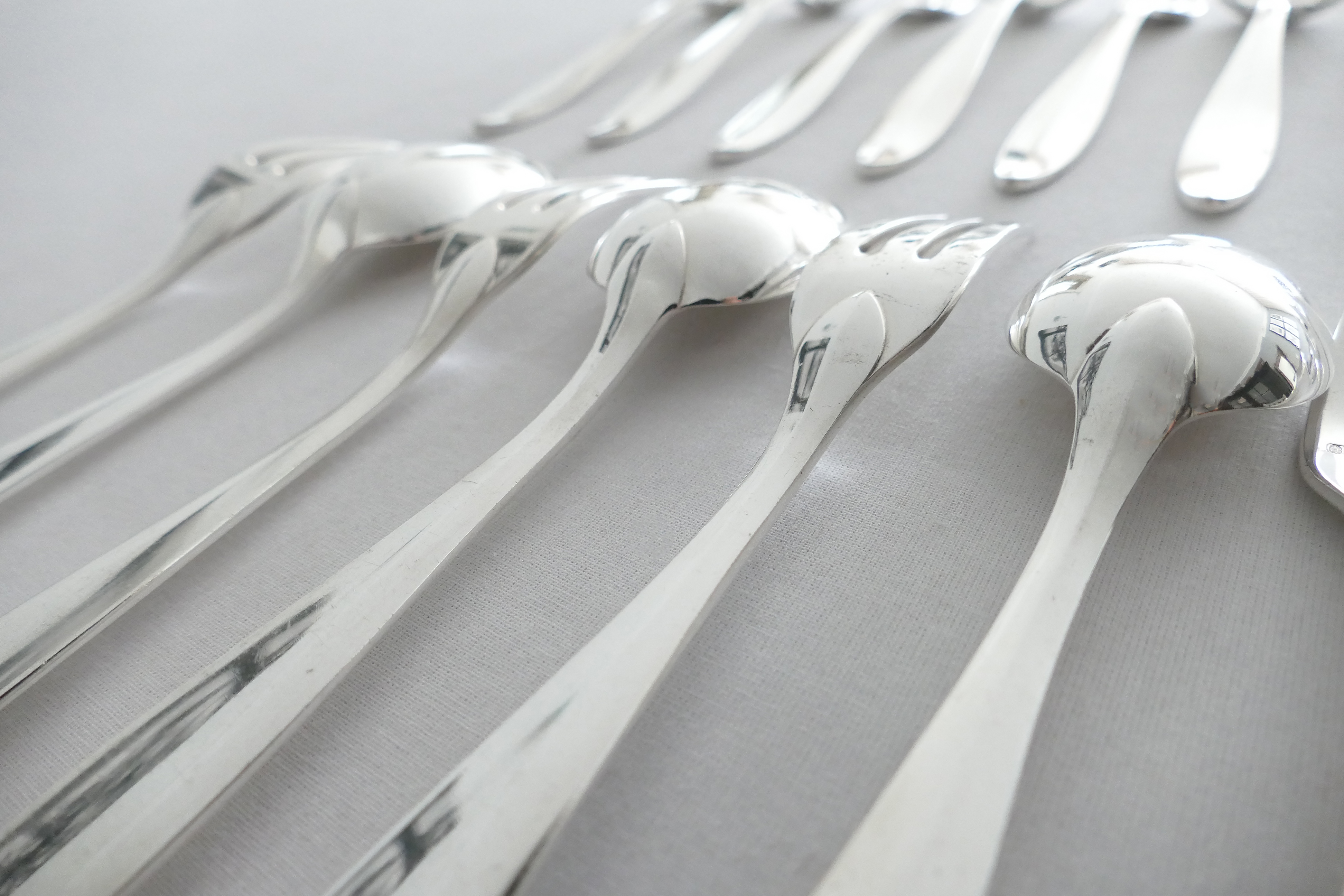 Christofle - Antique Silver Plated Dinner Cutlery Set - 24-piece/12-piece -  France, late 19th century