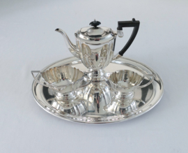 English Silver-plated 4-piece Tea service - Chippendale
