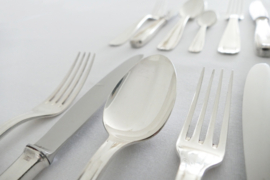Christofle - Art Deco Silver Plated Cutlery Set - 47-piece/12-pax. - Alfenide - 1930's