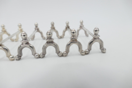 Set of 6 Wiskemann Silver-Plated Knife Rests – Neoclassical Style – Belgium, c.1935