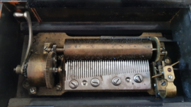 Antique Swiss Music Box (Working) - Rosewood Veneer and Marquetry - Paillard Vaucher Fils, St. Croix - 1870's-1880's