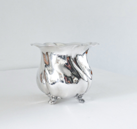 A fine and large silver Cachepot - Wilhelm Binder, Schwäbisch Gmünd - c, 1950