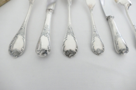 Christofle - Silver Plated Cutlery Canteen - Marly collection - 72-piece/12-pax. - France, 1950-1980