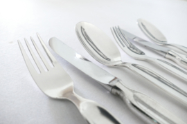 Silver Plated Cutlery Set - 48-piece/6-pax. - Model 248 Evolution - Gero, Gerritsen Zeist