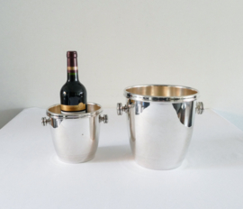 Verzilverde Champagnekoeler en Ijsemmer - Ricci Argentieri voor Marengo, Italië - c. 1960