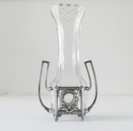 Een WMF verzilverde Jugendstil vaas - Glas - Duitsland, c. 1910