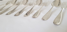 12-piece silver dinner setting, Point Fillet pattern - Gerritsen & van Kempen, 1928