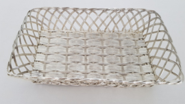 Silver Plated woven Bread basket