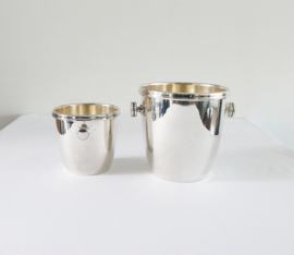 Verzilverde Champagnekoeler en Ijsemmer - Ricci Argentieri voor Marengo, Italië - c. 1960