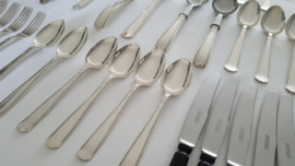 Silver plated Art Deco cutlery set - Gero, Georg Nilsson - 6-pax/47-pieces - model 431 - 1936-1955
