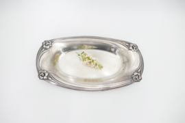 Silver Plated Serving Dish - Rogers Bros 1847 - "Daffodil" - United States, c. 1950
