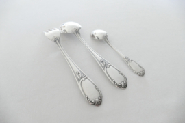 Frionnet, Francois - Silver Plated Cutlery Canteen in Louis XV/Rococo style - 37 piece/12 pax. - Paris, c. 1950's