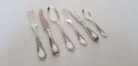 Silver Plated Cutlery Set in Louis XV/Rococ-style - 90-piece/12-pax. - Jacob Knapp, Dusseldorf - 1957