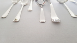 Silver plated cutlery in the  P25 Melina pattern - 43-piece/6-pax incl. serving pieces - Keltum, van Kempen & Begeer