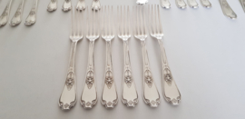 Wiskemann, Brussels - Silver plated Cutlery in the style of the Renaissance - No. 19 - 51-piece/6-pax. - Belgium, c. 1930
