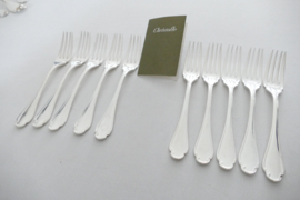 Christofle - Pompadour - Set of 10 Fish forks