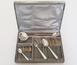 Ercuis - Silver plated Art Deco Cutlery - Carthage collection - 38-piece/12-pax. - France, 1925-1940