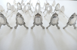 A set of 12 Silver Plated Louis XVI Knife rests - France, mid-20th century