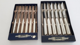 Silver plated Art Deco Cutlery - 36-piece/6-pax. - Series 56 "Nordique" - Gero, Georg Nilsson - the Netherlands, 1939-1958