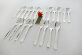 Christofle - Atlas - Set of 10 Dinner place settings - Luc Lanel for the Steamship S.S. Normandie - France, 1930s
